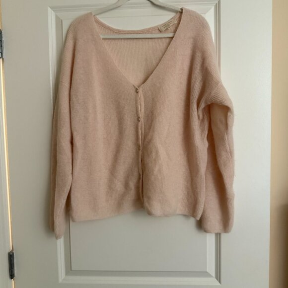 NWOT Sezane Barry Cardigan in Rosy Beige - Picture 4 of 6